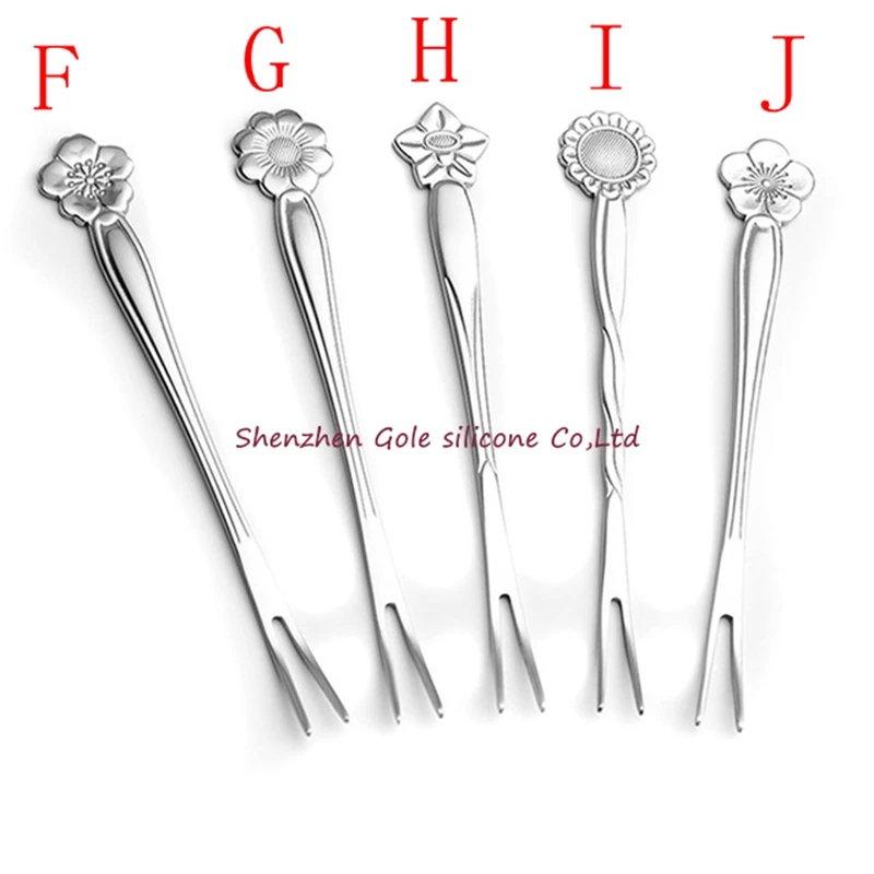 500 шт. вилки для фруктов из нержавеющей стали столовые приборы салат коктейль