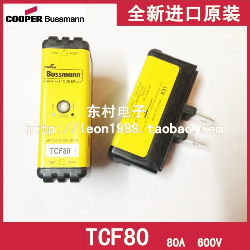 

Fuses fuses TCF80 80A 600V Cooper bussman, замедленная задержка
