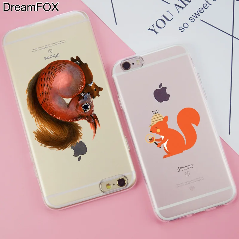 DREAMFOX K347 Squirrel Soft TPU Silicone Case Cover For Apple iPhone 11 Pro X XR XS Max 8 7 6 6S Plus 5 5S SE 5C 4 4S |