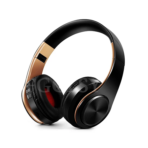 gold FGCLSY беспроводные наушники Bluetooth гарнитура складные наушники регулируемые наушники с микрофоном для ПК Mp3 мобильного телефона - Цвет: gold