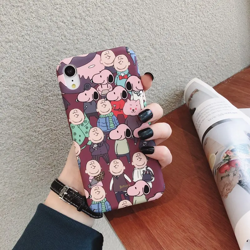 Чехол для iphone 6 s 7 8 Plus жесткий чехол с рисунком из мультфильма Все включено XS Max XR X |