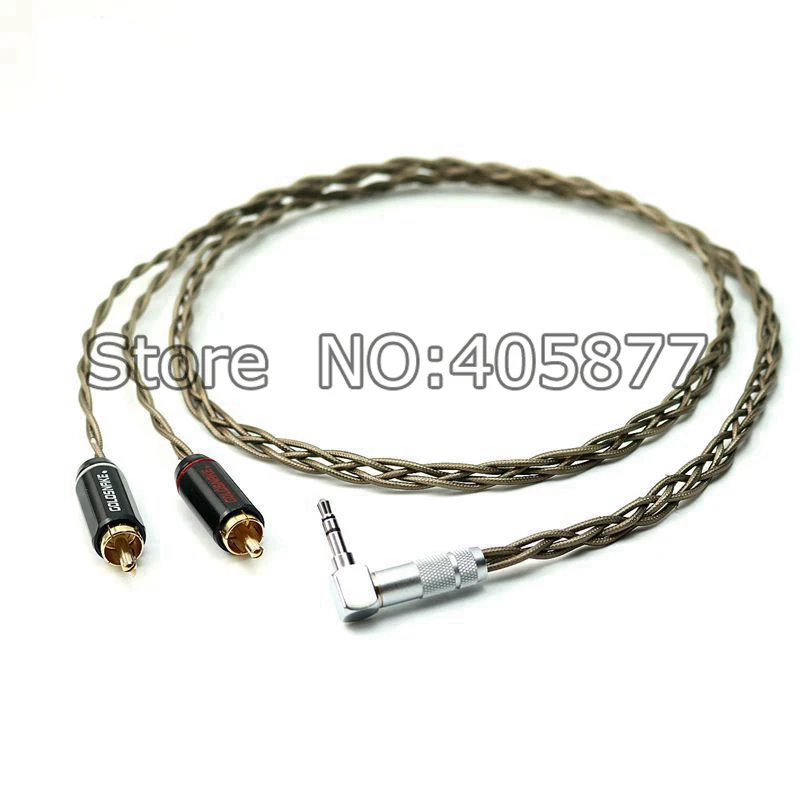 1 пара посеребренный аудиокабель 2RCA с прямым углом 3 5 мм|audio video cable|audio cablevideo cable |