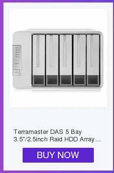 Terramaster DAS 5 Bay 3," /2,5 дюймов Raid HDD массив USB3.0 type-C жесткий диск HDD корпус 5 Гбит/с Поддержка до 50 ТБ хранения