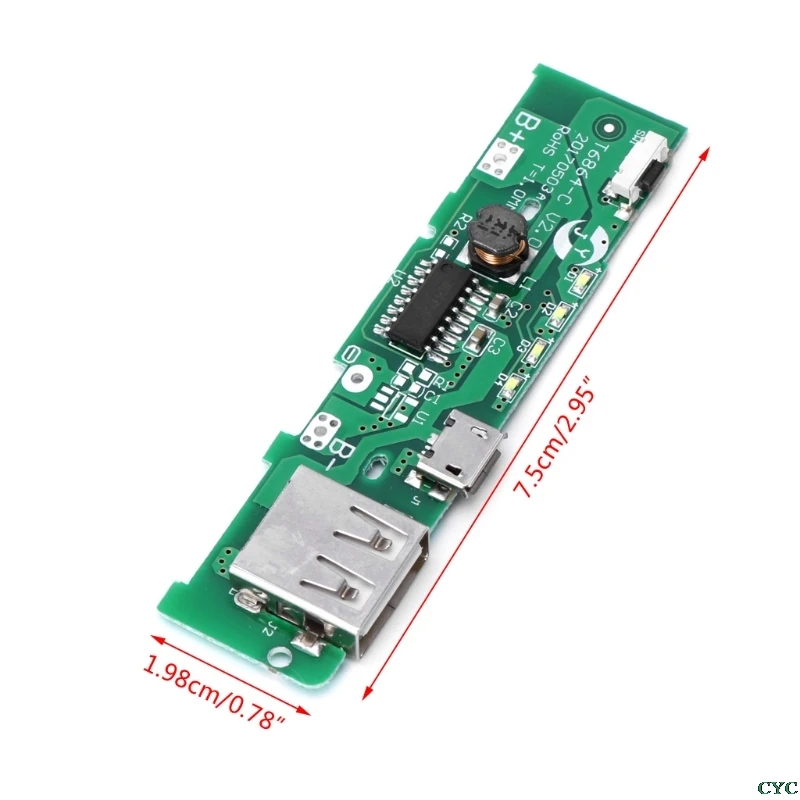 Новый USB 5V 2A банк питания для мобильного телефона зарядное устройство Модуль