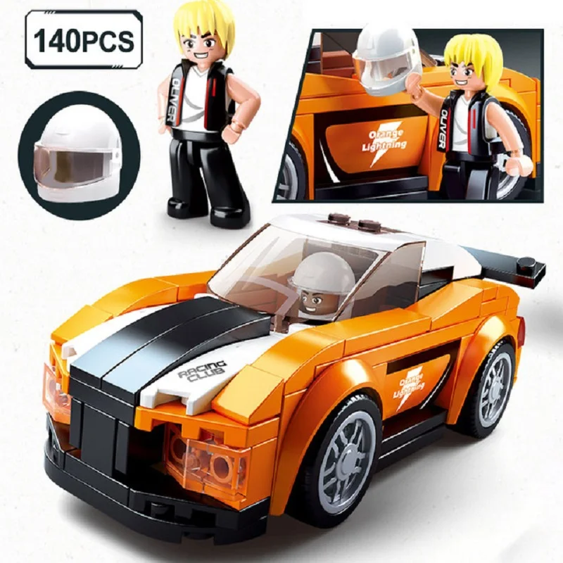 148-164 шт. комплект гоночных автомобилей Совместимость legoed Speed чемпионы ралли