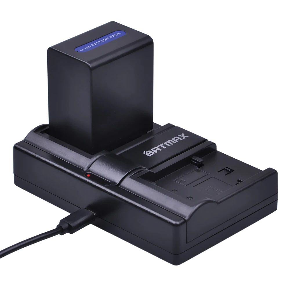 Аккумулятор для фотоаппарата Batmax 3pc NP FH100 + двойное зарядное устройство USB sony DCR SX40