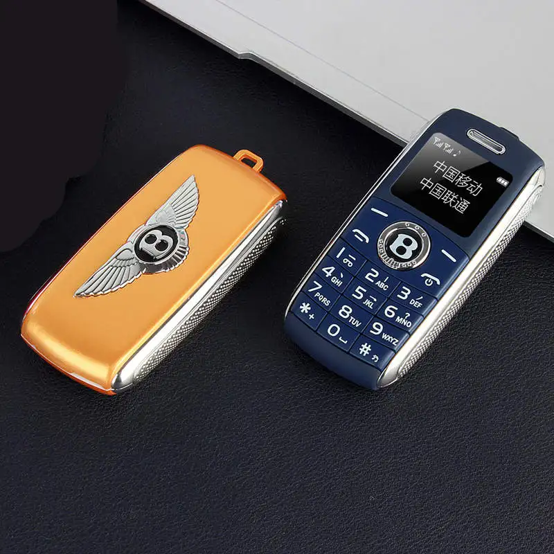 Разблокированный самый маленький мобильный телефон Bluetooth Dialer 0,66 дюймов с ручками мини телефон MP3 волшебный голос Две сим-карты мини сотовый телефон