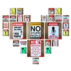 18 видов стилей предупреждающая эмблема винтажные металлические оловянные знаки Ретро налет художественный постер живопись декоративные настенные тарелки Бар Паб домашний декор N059