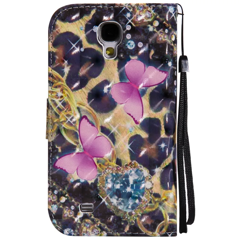Роскошный телефон задняя крышка Coque сумка 3D чехол для Samsung Galaxy s4 чехол Флип sm-i9500 5.0"