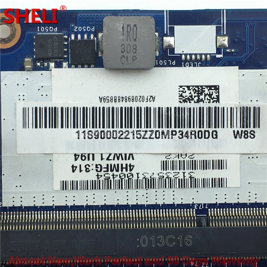 MOUGOL 90002215 11S90002215 материнская плата для ноутбука Lenovo Ideapad Z400 P400 VIWZ1_Z2 LA 9061P s989 HM76 DDR3