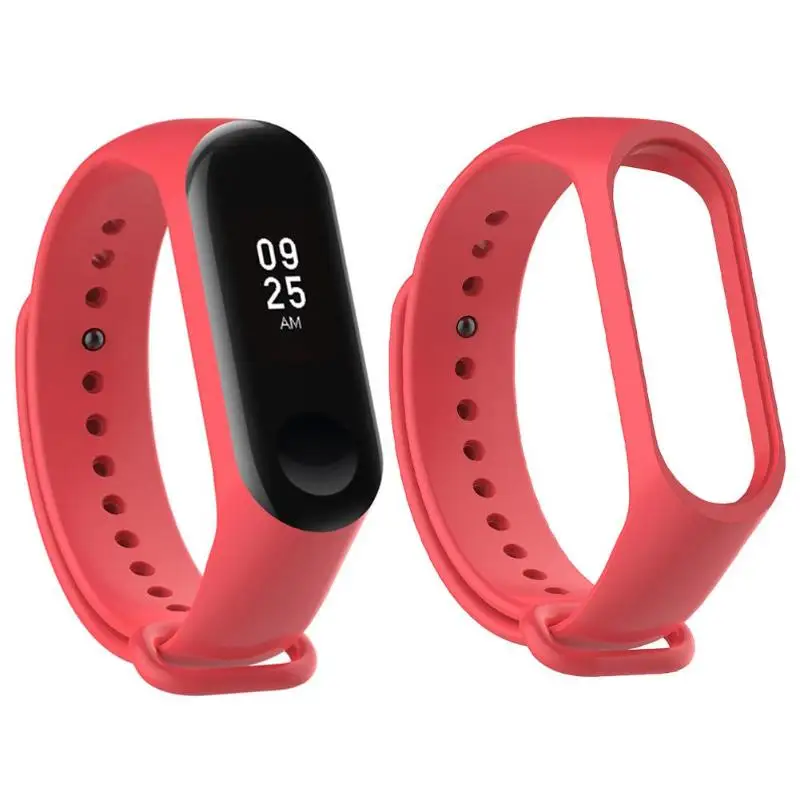 Спортивный ремешок Xiaomi Mi Band 3 4 силиконовый для часов xiaomi mi сменный смарт браслет
