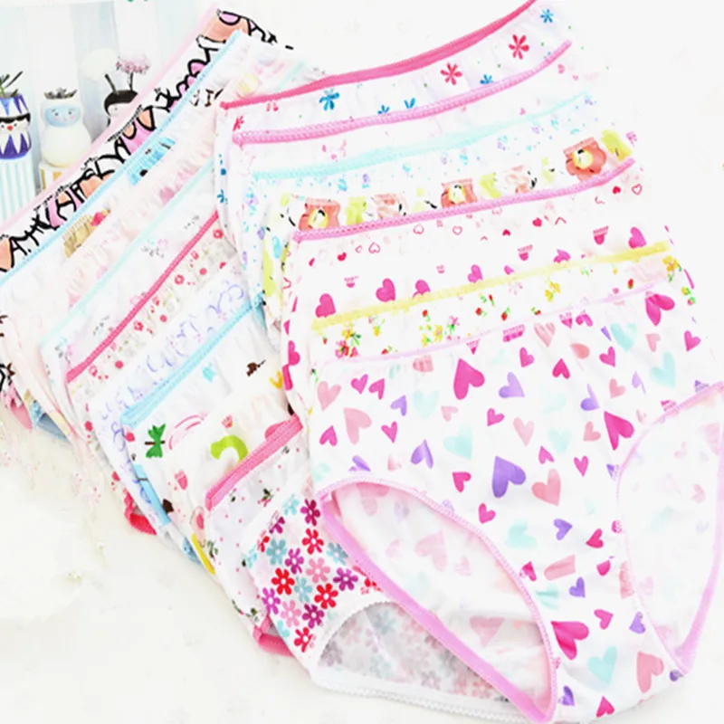 6 шт./лот хлопковые трусики детские короткие трусы для девочек нижнее белье