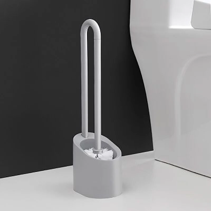 Gray ONEUP ванная комната Магнитная щетка для чистки PP пластик аксессуары для ванной комнаты Набор для дома длинная ручка душевая комната Портативная туалетная щетка - Цвет: Gray