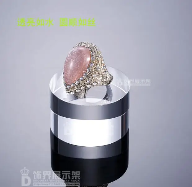 Прозрачный акриловый цилиндрический блок держатель для драгоценностей