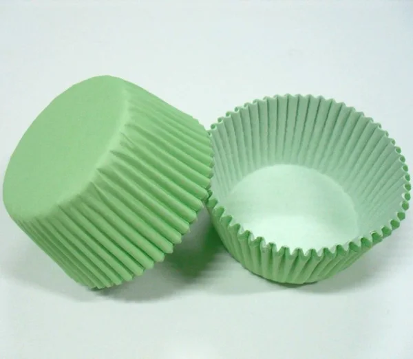 light green АКЦИЯ 100 шт. темно-синий кекс форма для порционной Выпечки Кондитерская бумага для маффинов случае формочки для кекса, обертка коробка случае формы для праздничный торт - Цвет: light green