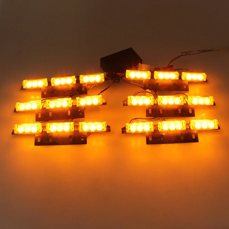 Светодиодный аварийный автомобильный стробоскоп желтая Автомобильная