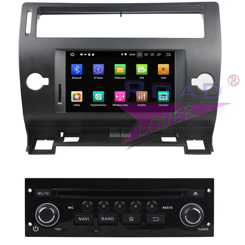 Roadlover Android 9 0 автомобильный DVD плеер для Citroen C4 2005 2011 Стерео GPS навигация Авторадио двойной Din 7 &quotOcta