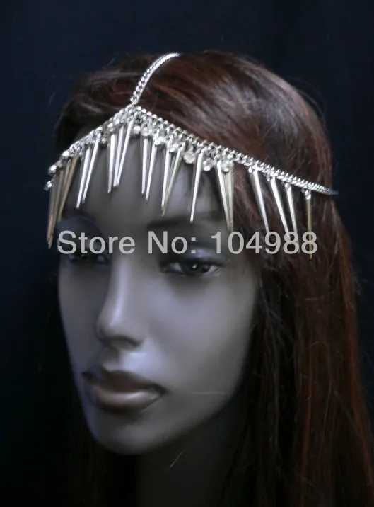 Бесплатная доставка 2014 Стиль B102 Женская мода серебряная цепочка на голову