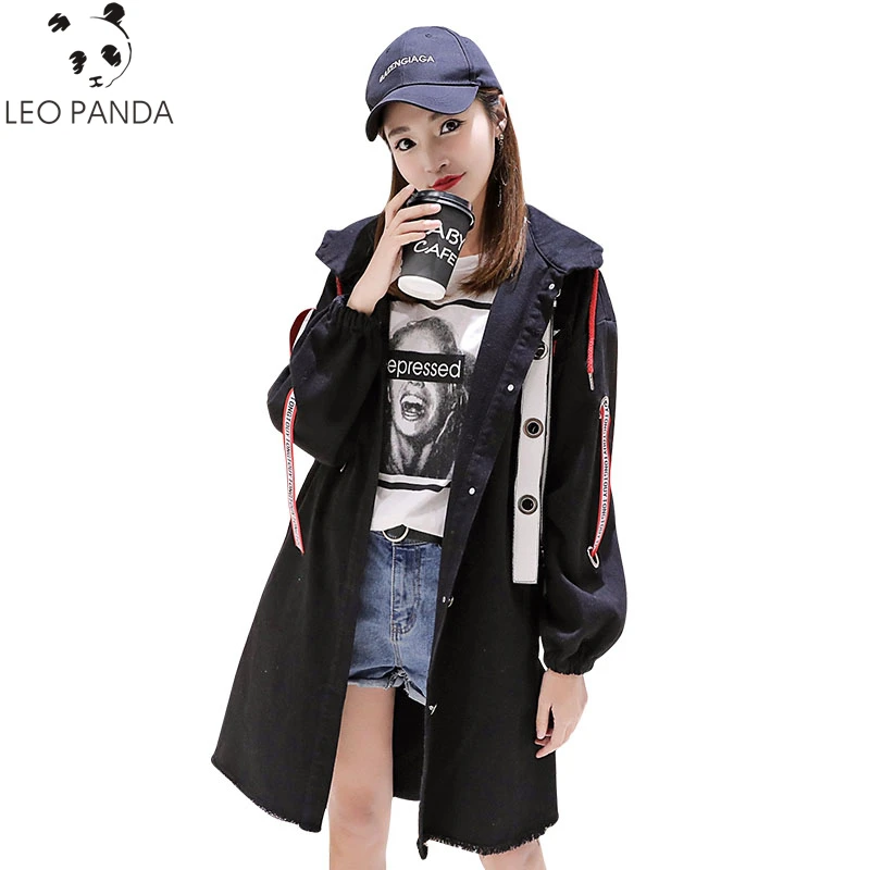 2019 модное длинное пальто с капюшоном зимняя женская Свободная ветровка длинным