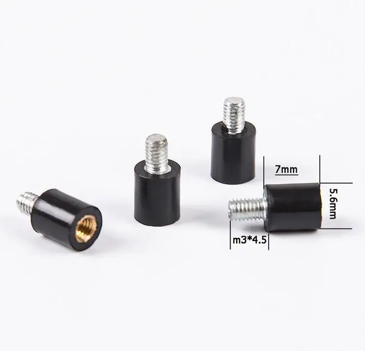 M3 20 шт M3* 7+ 4,5/M2*6 M3 Антивибрационная фиксированная Резьбовая оправа аппаратная стойка/Резиновый демпфер для F3 F4 Контроллер полета - Цвет: M3