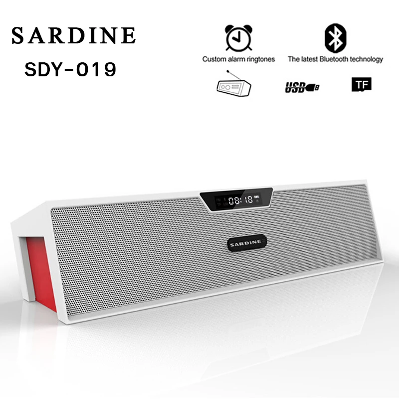 SDY 019 настольная сигнализация беспроводной Bluetooth динамик FM радио 10 Вт портативный