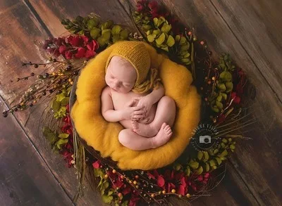 20 цветов 60*60 см пушистое шерстяное Флисовое одеяло для новорожденных корзина с наполнителем для новорожденных реквизит для фотосессии супер мягкие одеяла для младенцев - Цвет: yellow