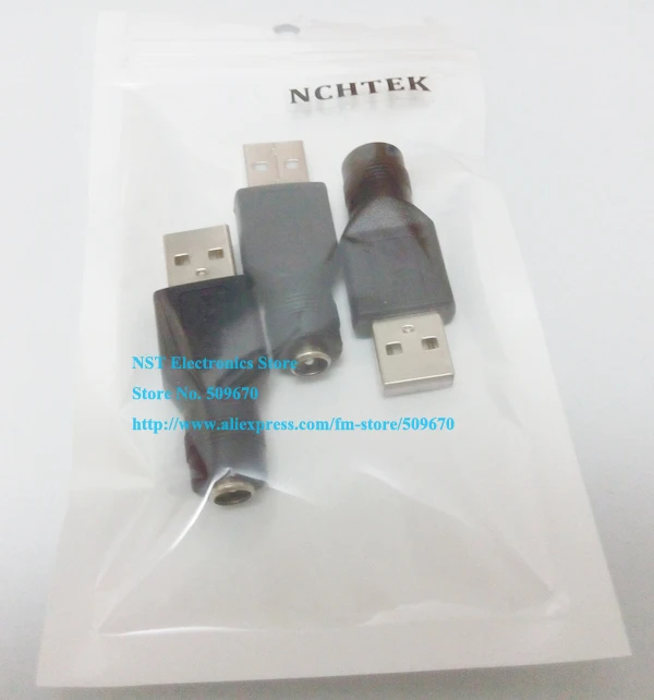 Штекерный адаптер питания NCHTEK DC 5 5x2 1 мм мама-USB 2 0 штекер/Бесплатная доставка/20 шт.