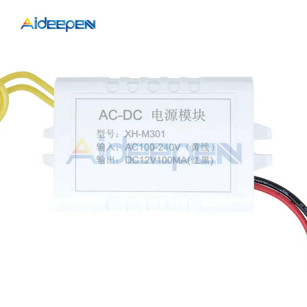 W1209 AC 110V 220V Цифровой термостат Контроль температуры переключатель контроллер