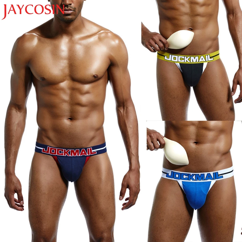 JOCKMAIL Мужское нижнее белье мешочек чашки Шорты Трусы Дышащие Мягкие хлопковые