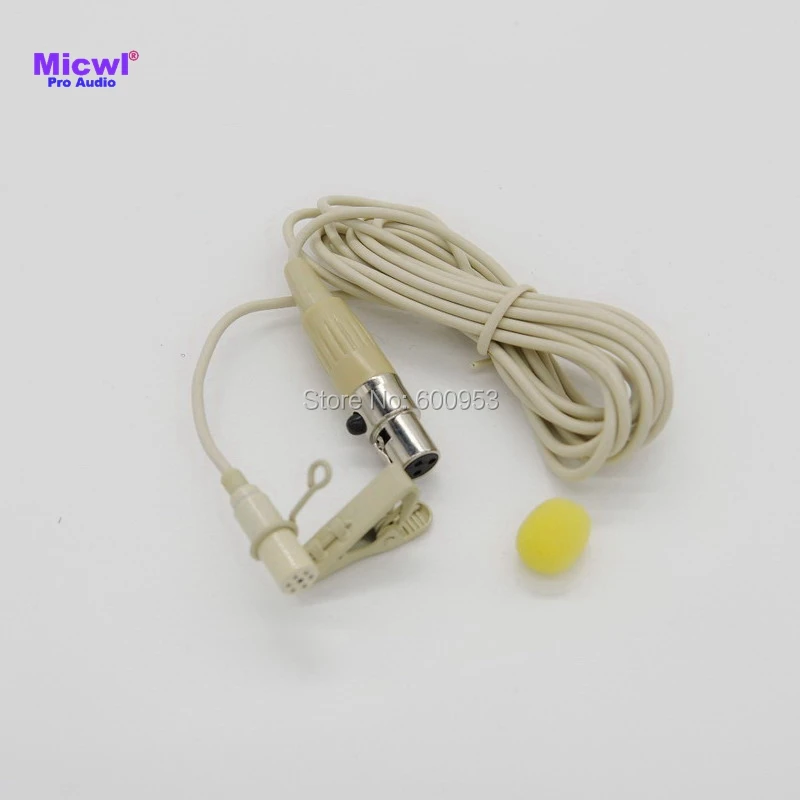 Мини зажим для галстука MICWL ME2 TA4F 4Pin петличный нагрудный всенаправленный микрофон