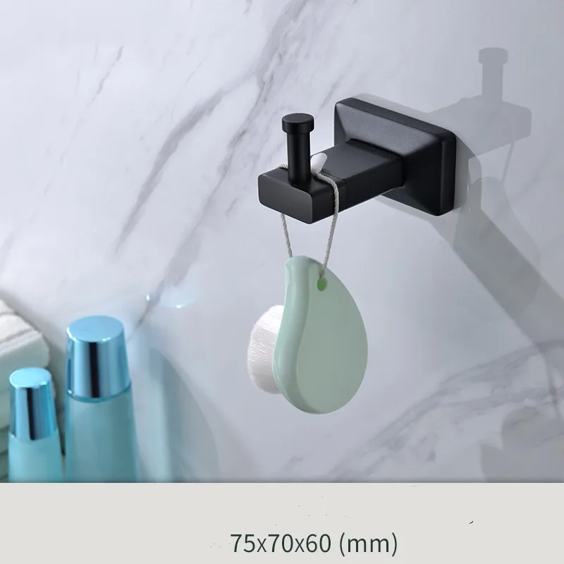 Новейший матовый черный латунный набор из 4 предметов аксессуары для ванной