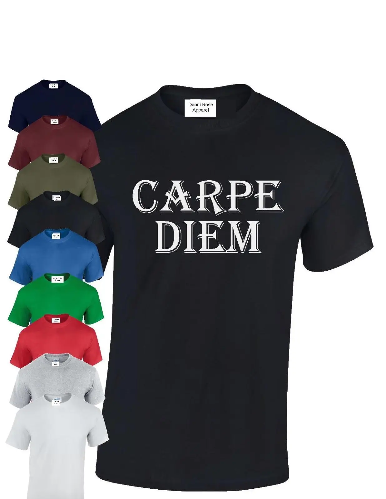 Футболка Carpe Diem футболка забавная для латинских праздников взрослых детей SM XXXL в