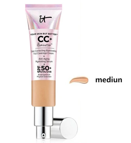 It Cosmetics Тональная основа для лица CC крем SPF 50 гладкая основа для макияжа тональный, для придания яркости водостойкая натуральная основа для макияжа - Цвет: Небесно-голубой