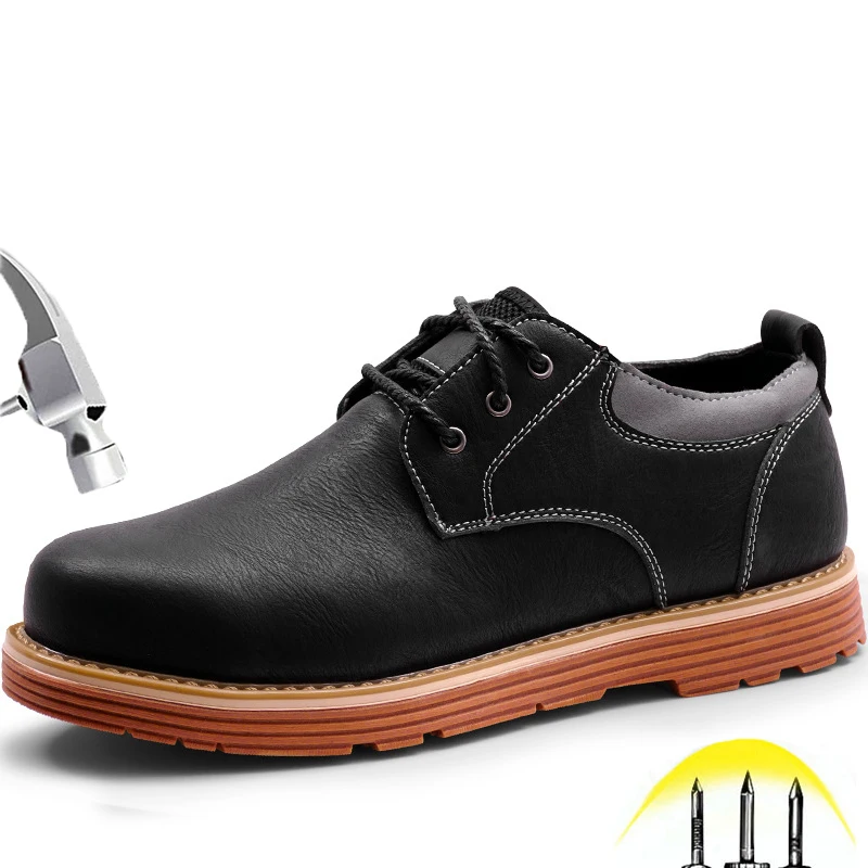 Защитная обувь Мужская со стальным носком противоскользящие повседневные