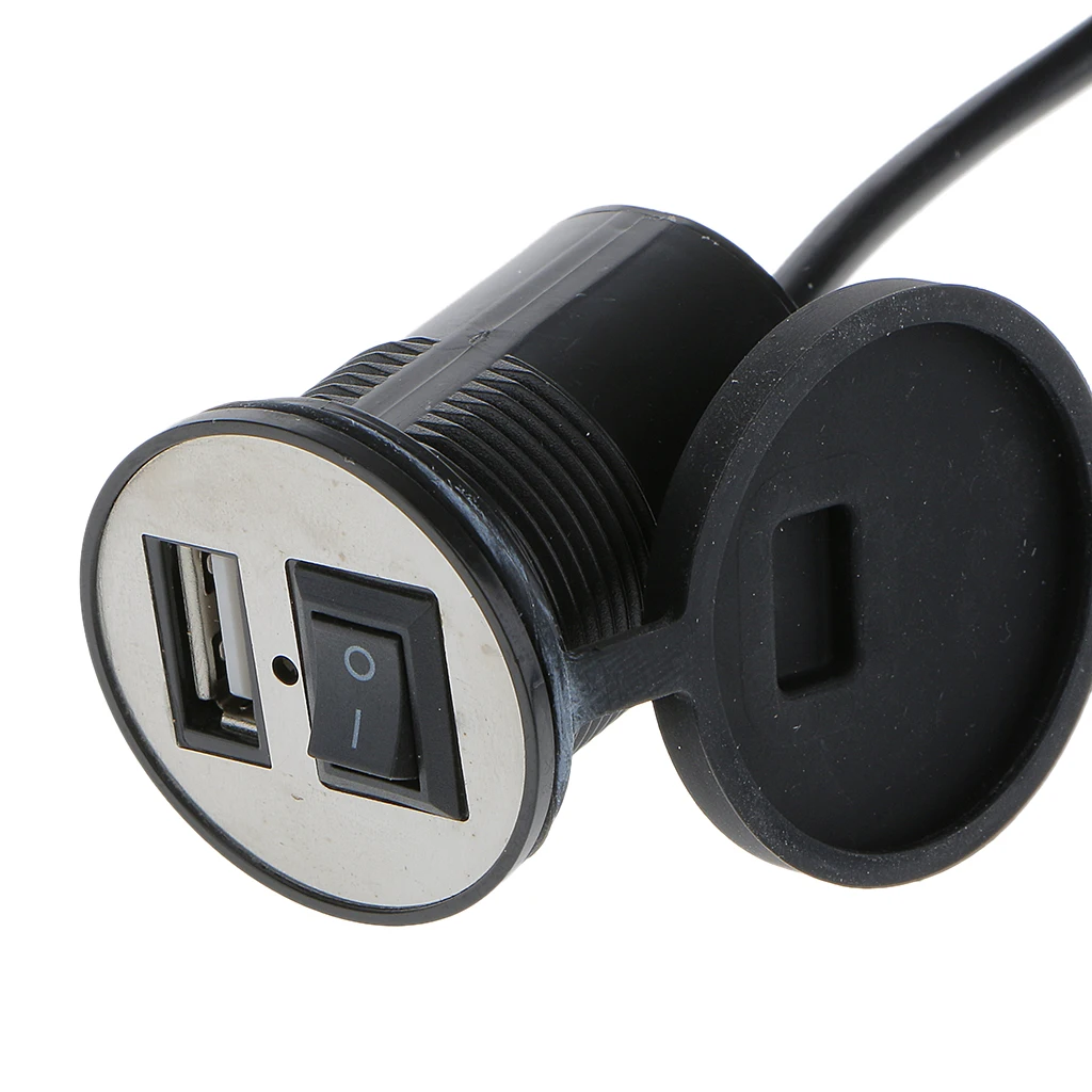 Мотоцикл 12V 2.1A USB разъем питания зарядное устройство для мобильного телефона