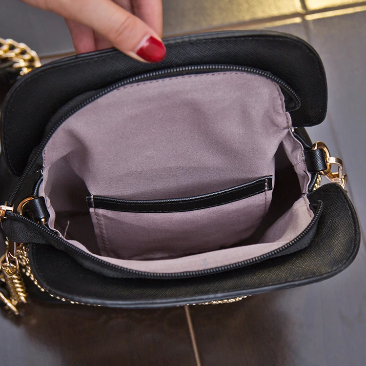 2015 summer new rivet chain bag shell handbag Miss Fang Bao small shoulder messenger tide |