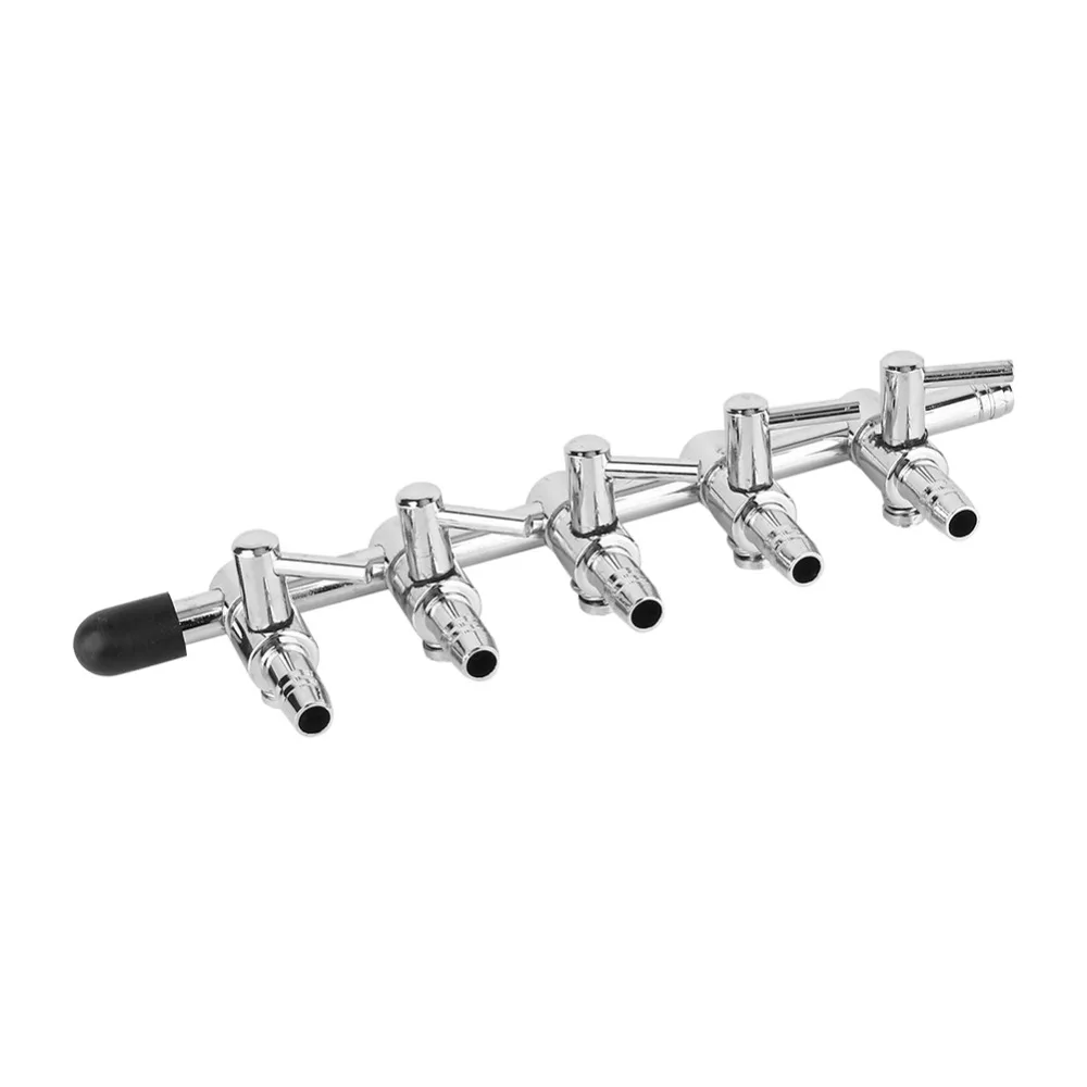 Воздушный насос для аквариума трубка из нержавеющей стали регулирующий клапан