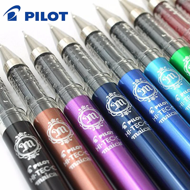 Pilot Hi Tec C LHM 15C4 Maica гелевая ручка 0 4 мм 12 цветов Набор игловидных письменных