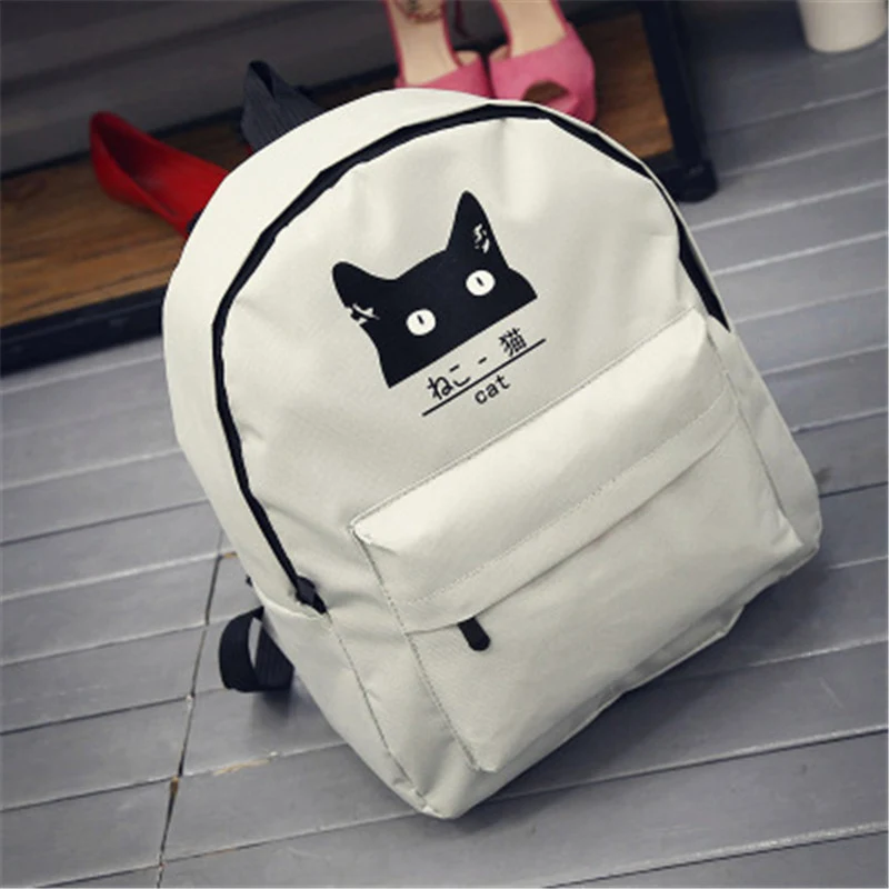 Pacgoth японский и корейский элегантный дизайн Студенты Холст Рюкзак Kawaii