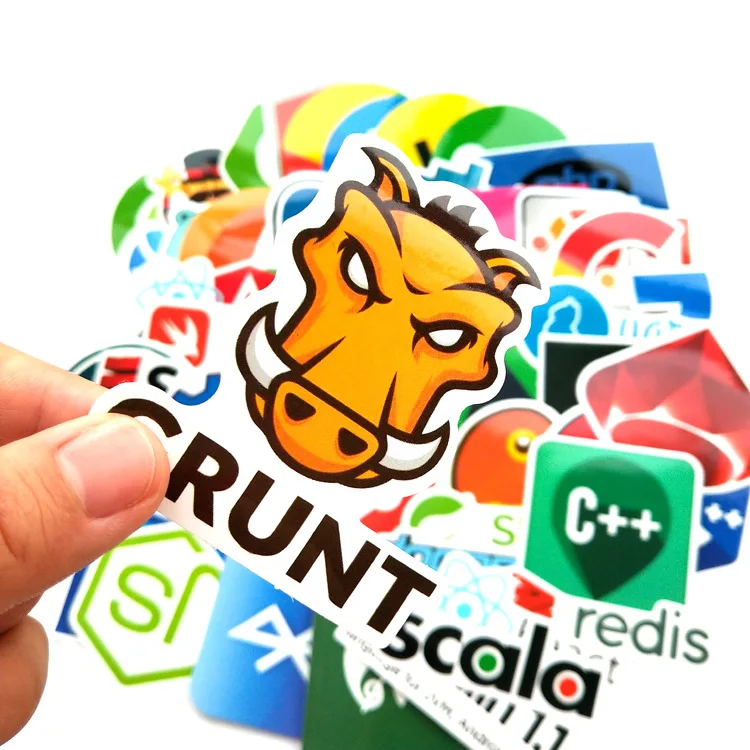 50 шт. программист Стикеры хакер Язык программирования чемодан ноутбук телефон
