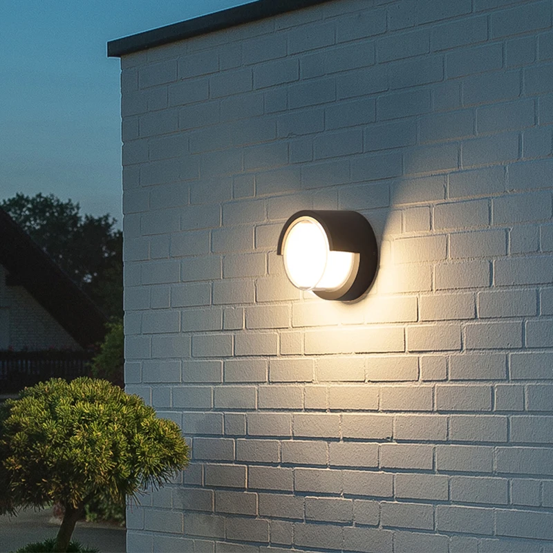 10W Outdoor Lighting Waterproof Modern LED Wall Lamps Aluminum Courtyard Garden Corridor Porch Lights AC85-265V  DC12V