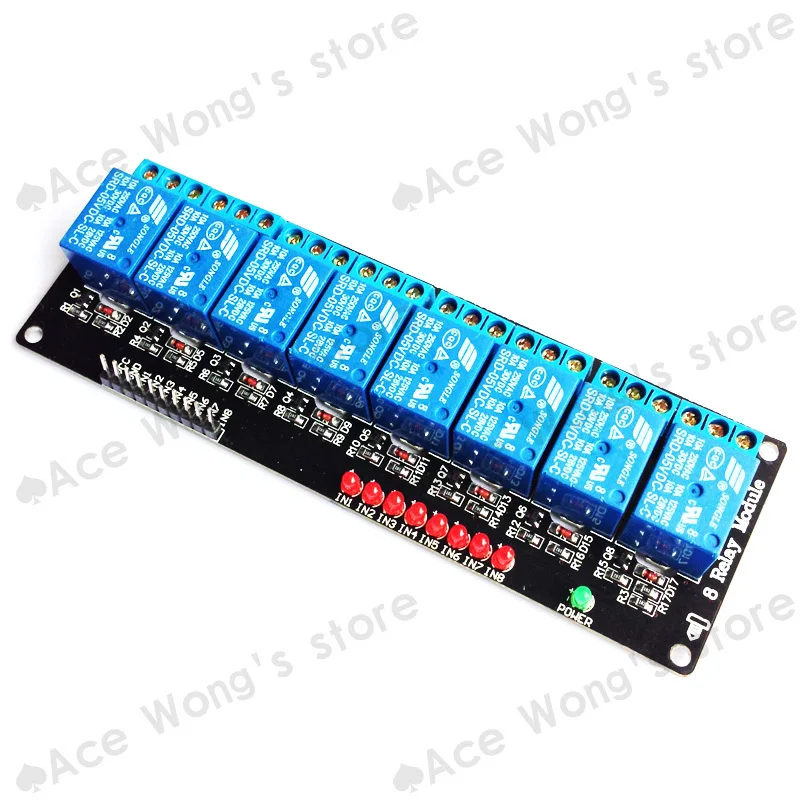 

Free shipping With LED 8 channel 8-channel relay modules relay control panel PLC relay 5V module hot sale in stock