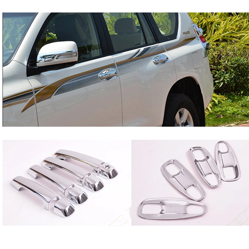 Наклейки для Land Cruiser Prado 150 LC150 FJ150 аксессуары автомобиля 2010 2012 2014 2015|chrome door|door handle