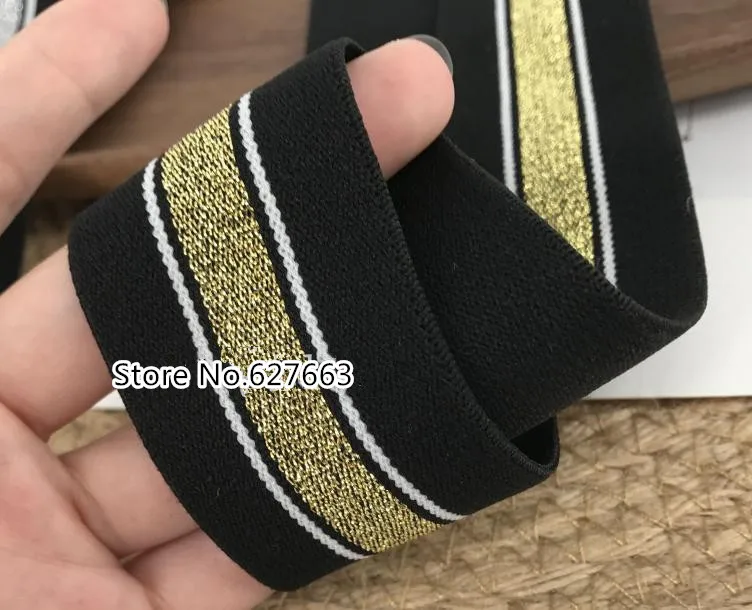 Ленты Эластичные золотистые/серебристые 40 мм 3 м|Тесьма| |