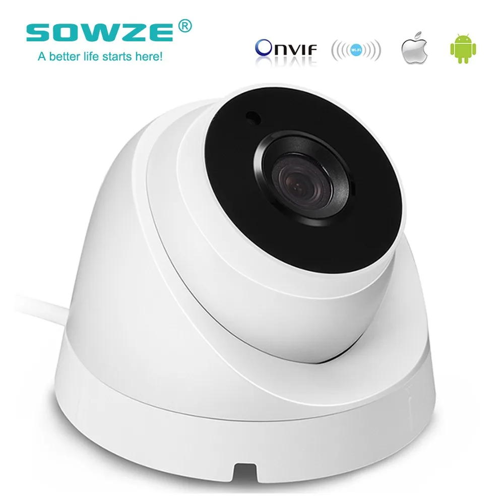 Sowze внешний аудио IP Камера 1080 P 960 720 (Sony imx322 Сенсор) крытый Купол видеонаблюдения ip 2