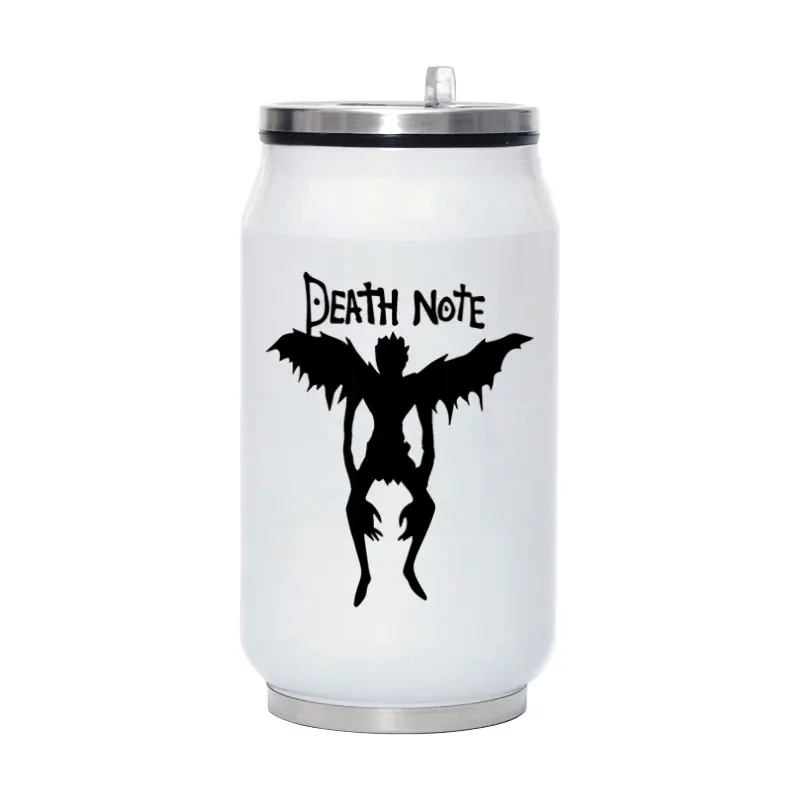 Забавная дорожная бутылка для воды L Ryuk термос из нержавеющей стали кофе и соломы