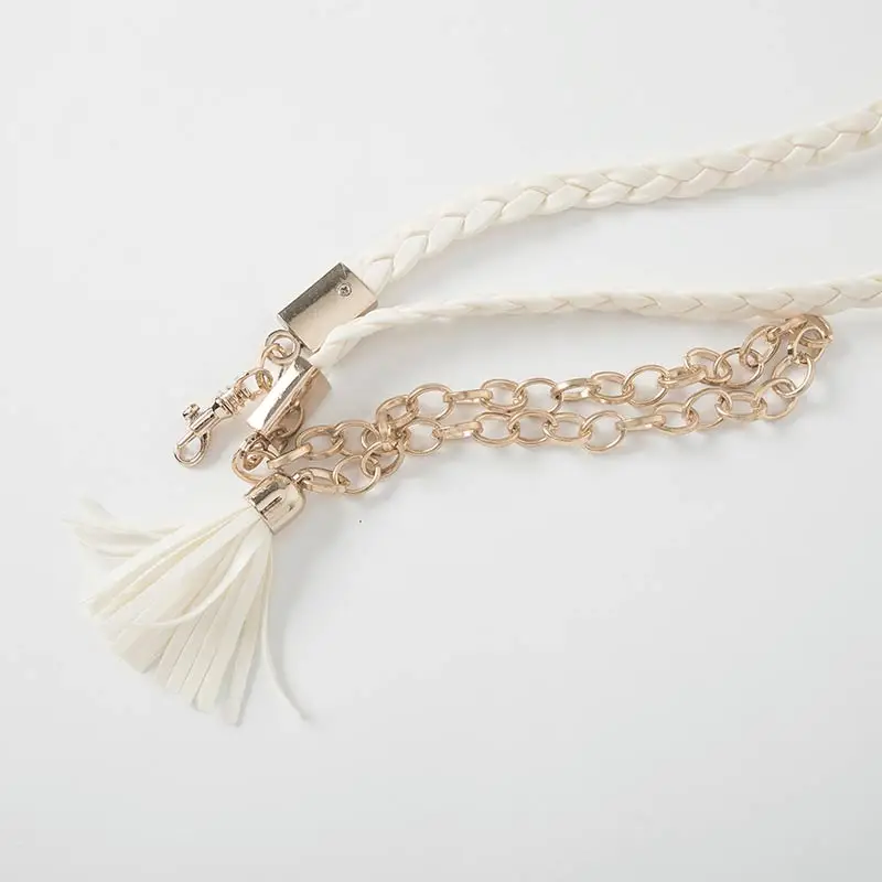 Женские повседневные льняные шаровары SEMIR черные с металлическим поясом