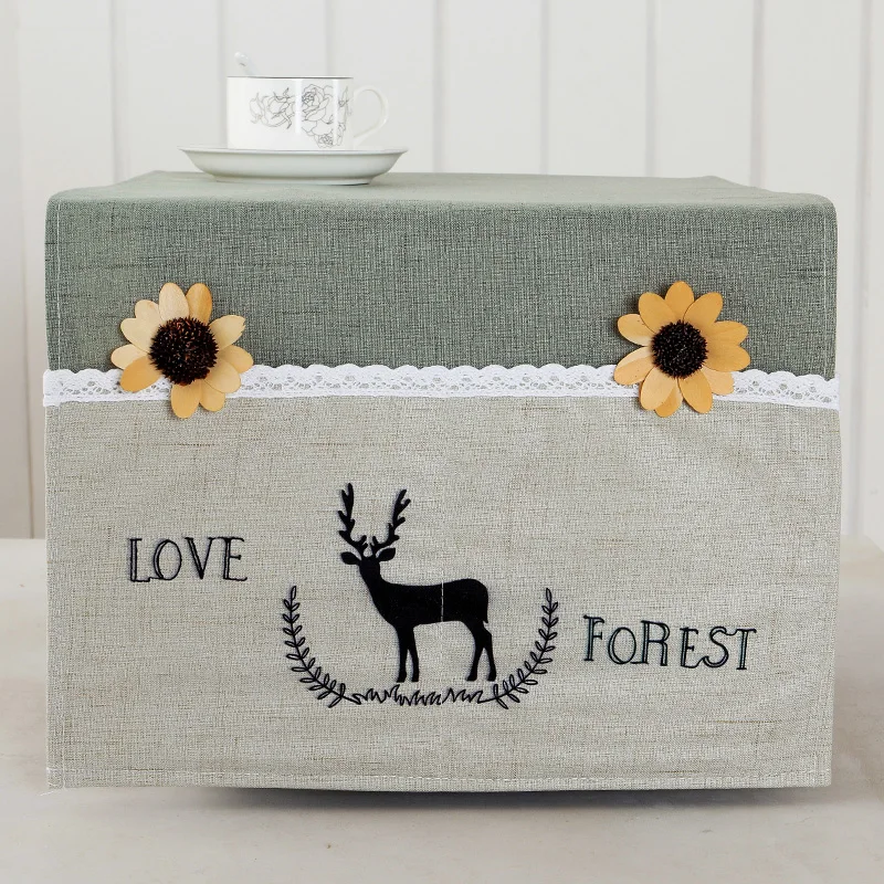 Пасторальный тканевый чехол для микроволновой печи с чехлом сумки чтобы