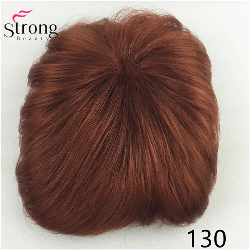 StrongBeauty парик женский Синтетический волос короткий парик наращивание волос кусок цвета выбор - Цвет: #130