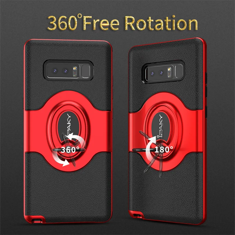 iPaky For Samsung Galaxy Note 8 Case Cover Soft Silicone + PC Stand Note8 N950F Armor Protective Shield |